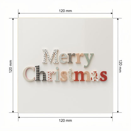 Carte Noël avec video - NFC – dimensions 120x120mm