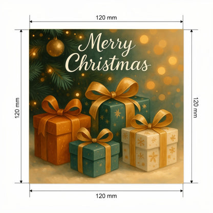 Carte Noël avec video - NFC – dimensions 120x120mm