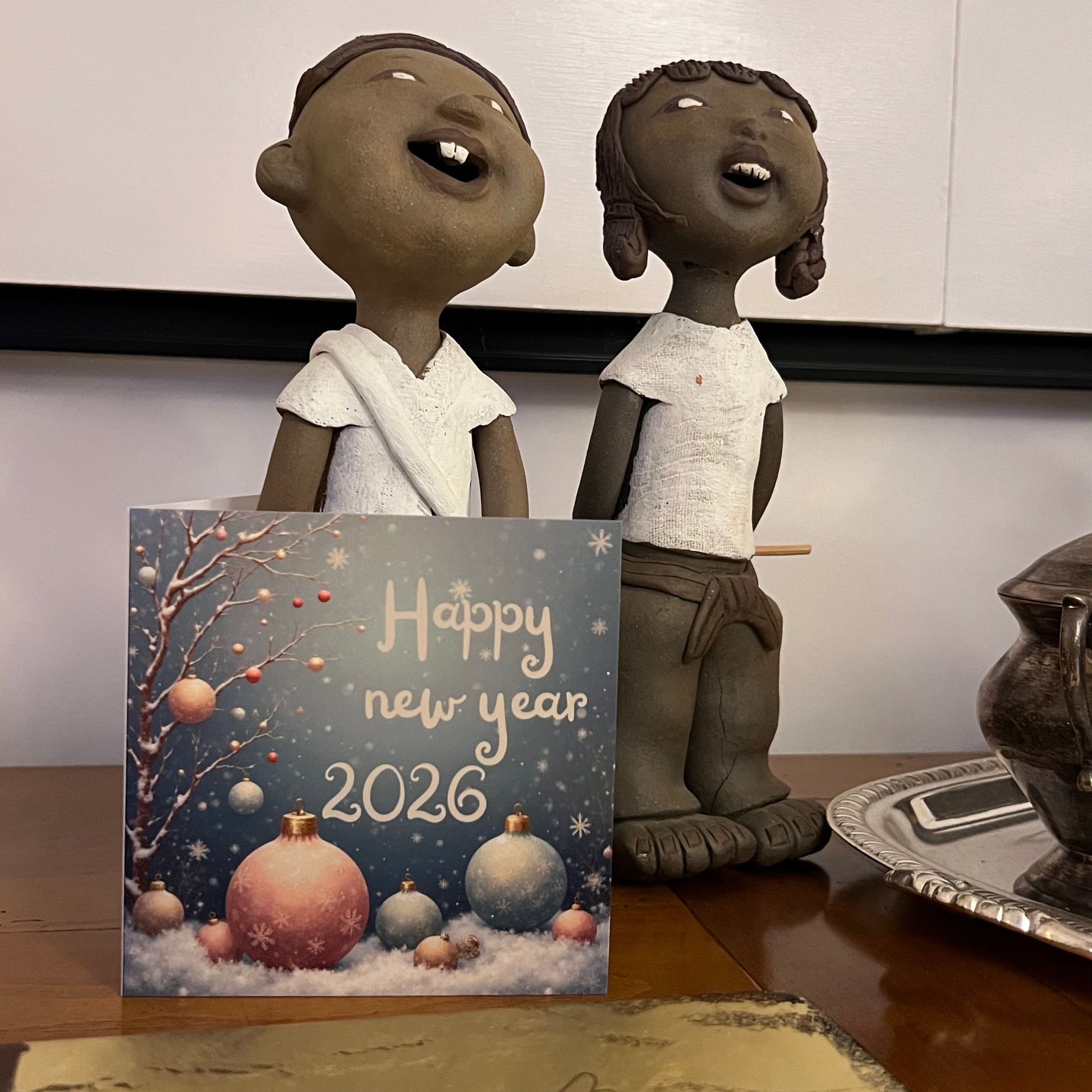 Carte Bonne Année avec video - NFC – design happy new year