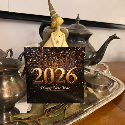 Carte Bonne Année avec video - NFC – design happy new year