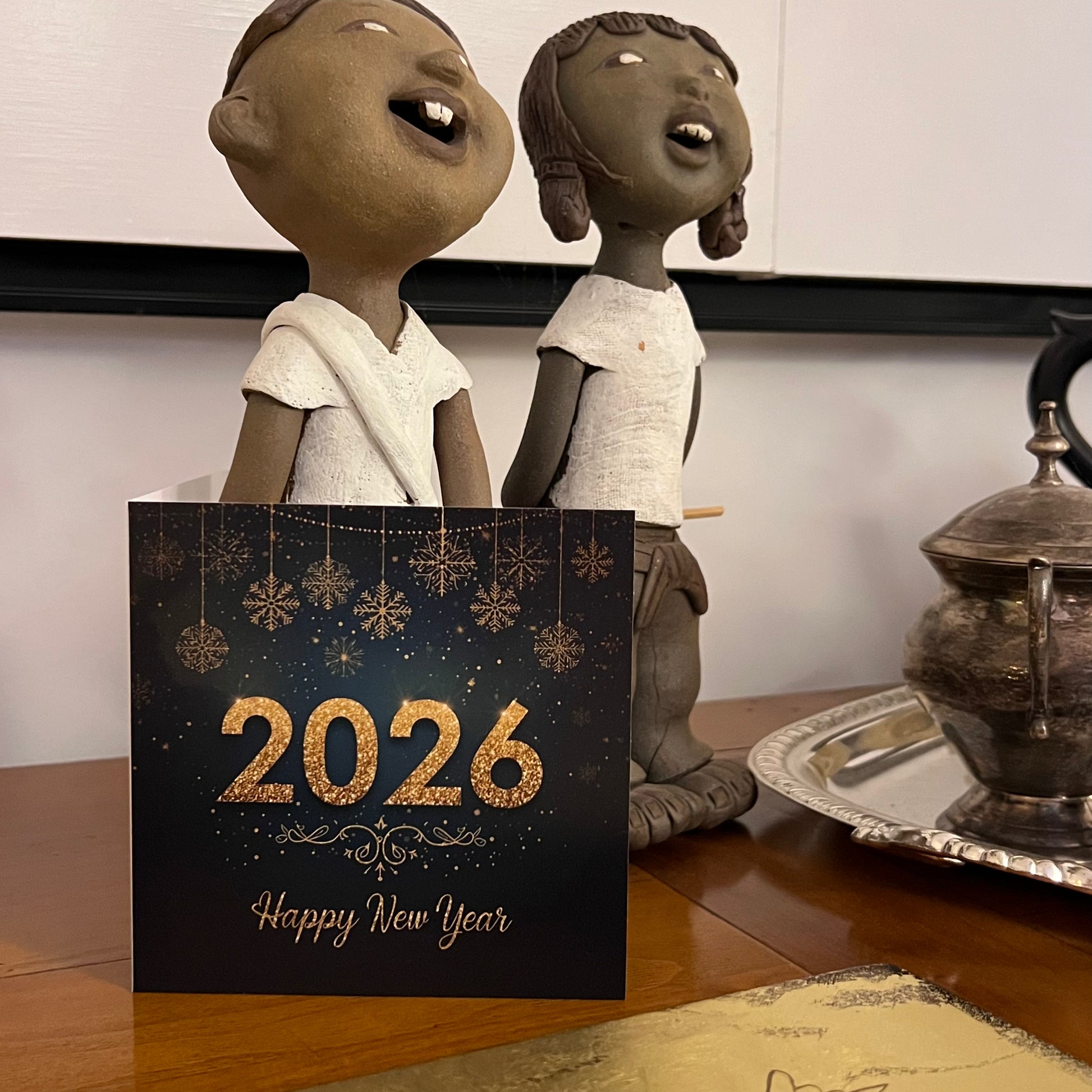 Carte Bonne Année avec video - NFC – design happy new year