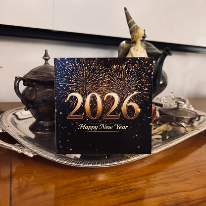 Carte Bonne Année avec video - NFC – design happy new year