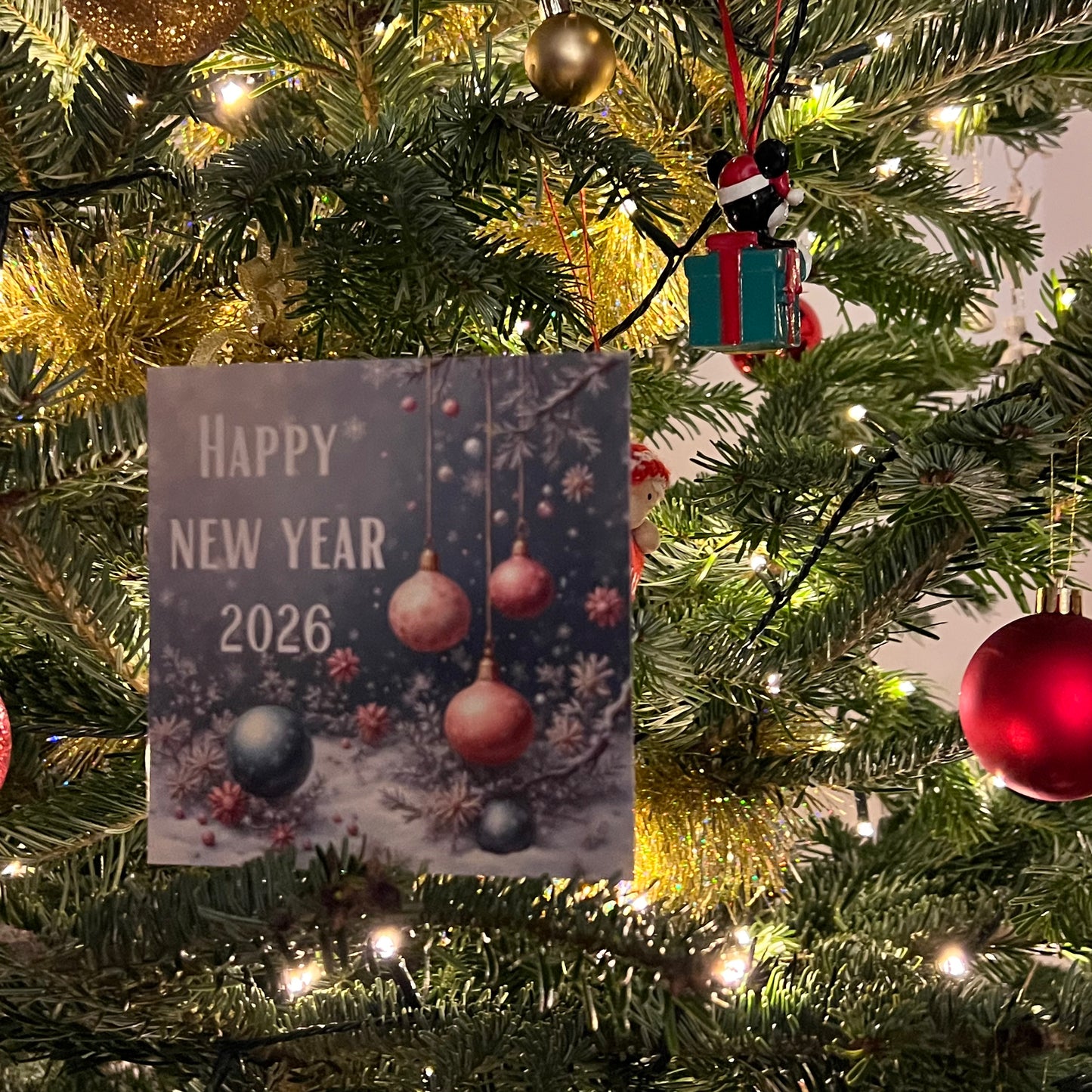 Carte Bonne Année avec video - NFC – design happy new year
