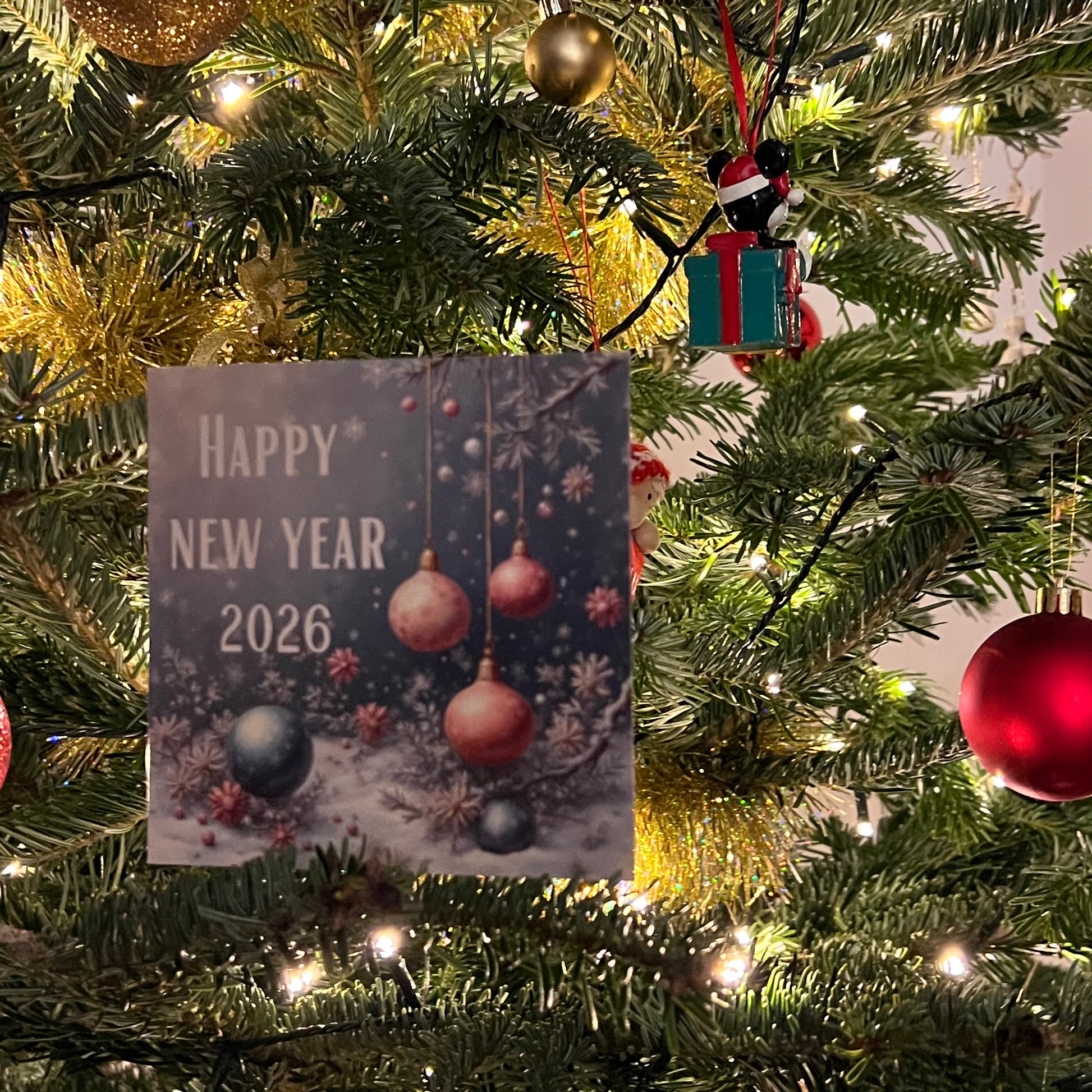 Carte Bonne Année avec video - NFC – design happy new year