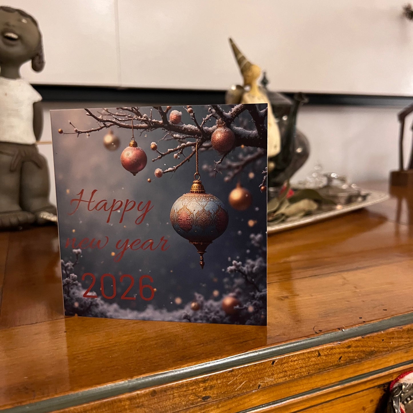 Carte Bonne Année avec video - NFC – design happy new year