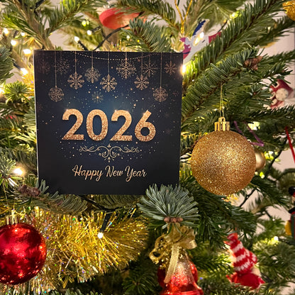Carte Bonne Année avec video - NFC – design happy new year