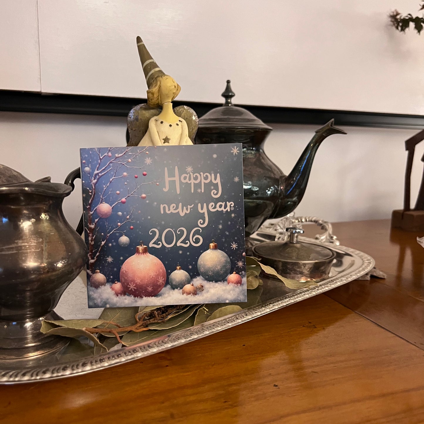 Carte Bonne Année avec video - NFC – design happy new year