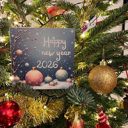 Carte Bonne Année avec video - NFC – design happy new year