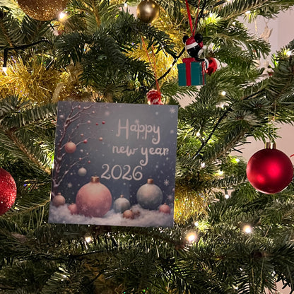 Carte Bonne Année avec video - NFC – design happy new year