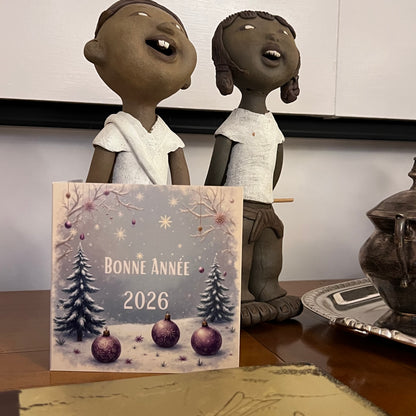 Carte Bonne Année avec video - NFC – design happy new year