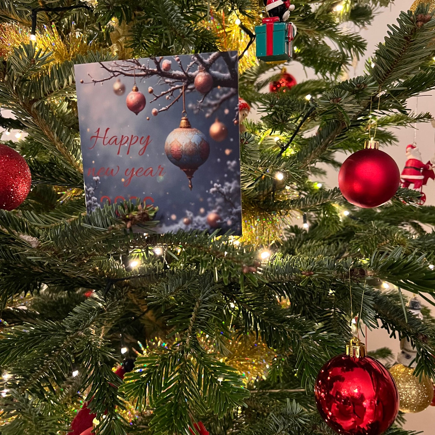 Carte Bonne Année avec video - NFC – design happy new year