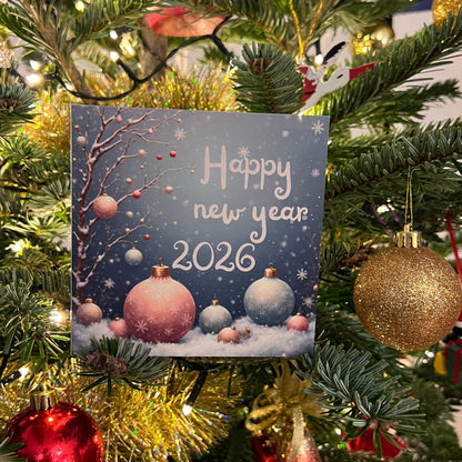 Carte Bonne Année avec video - NFC – design happy new year