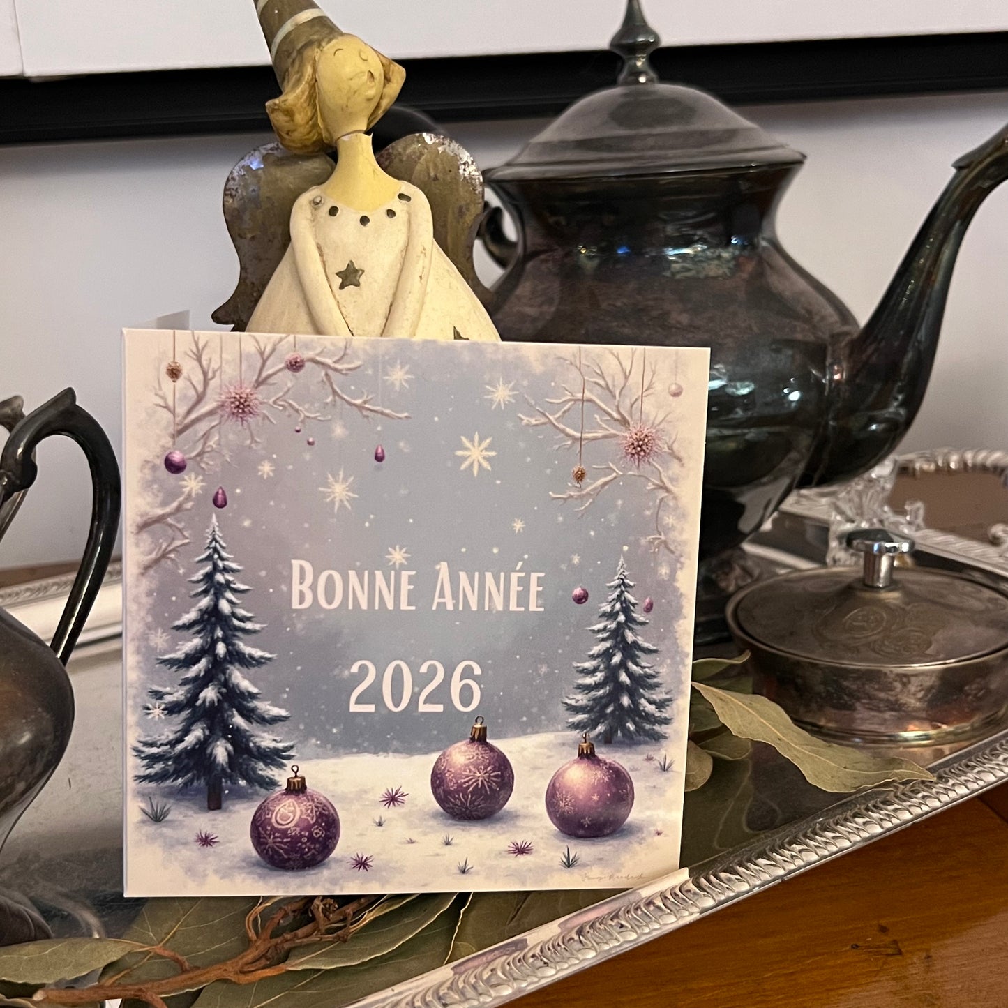 Carte Bonne Année avec video - NFC – design happy new year