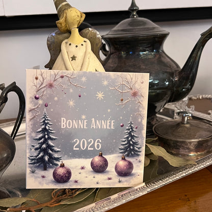 Carte Bonne Année avec video - NFC – design happy new year