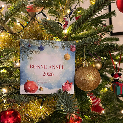 Carte Bonne Année avec video - NFC – design happy new year