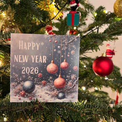 Carte Bonne Année avec video - NFC – design happy new year