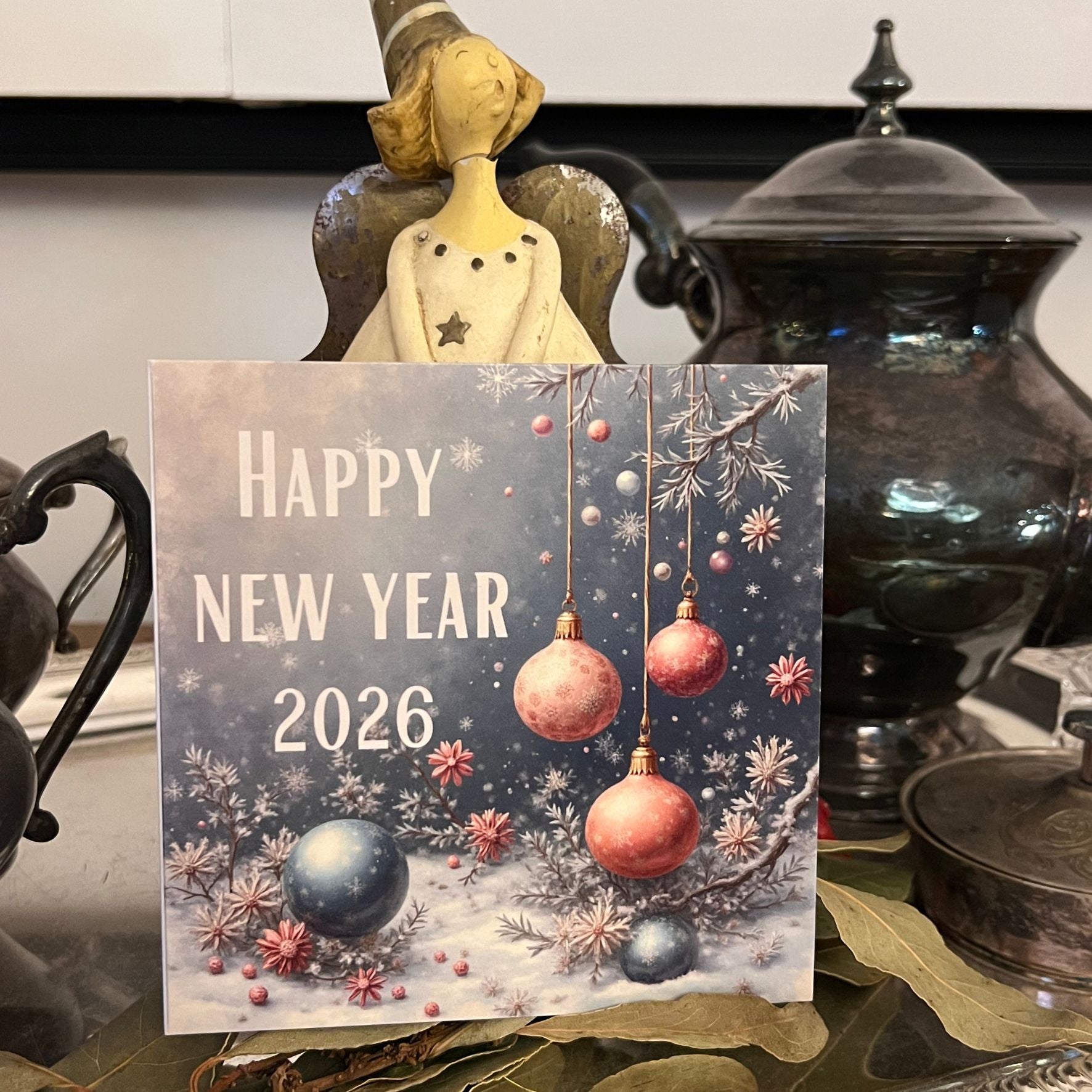 Carte Bonne Année avec video - NFC – design happy new year