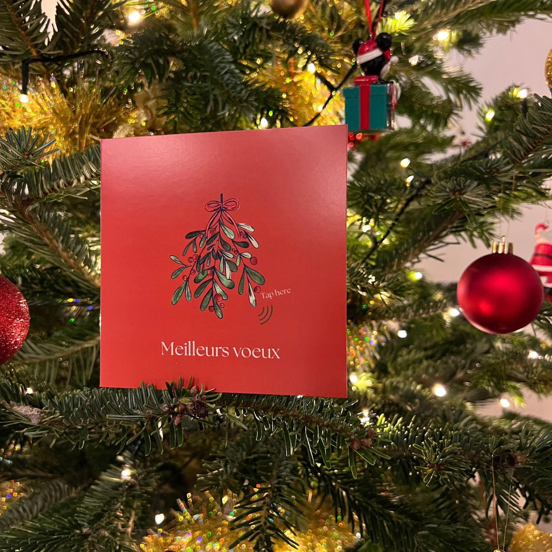 Carte Bonne Année avec video - NFC – design happy new year