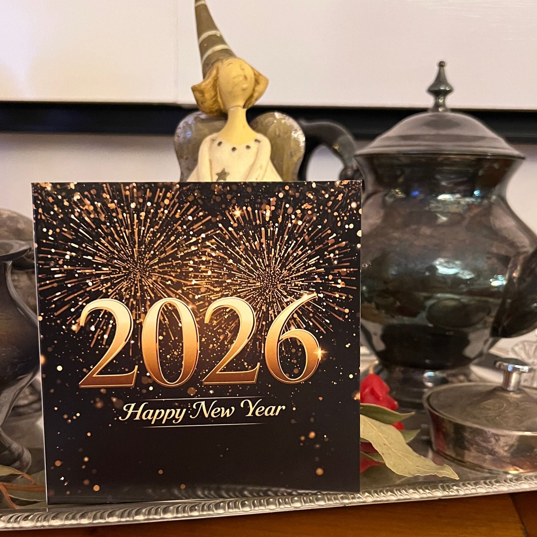 Carte Bonne Année avec video - NFC – design happy new year