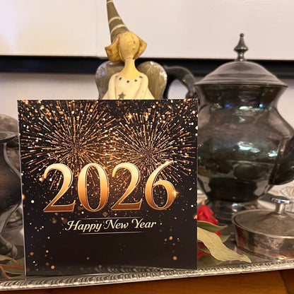 Carte Bonne Année avec video - NFC – design happy new year