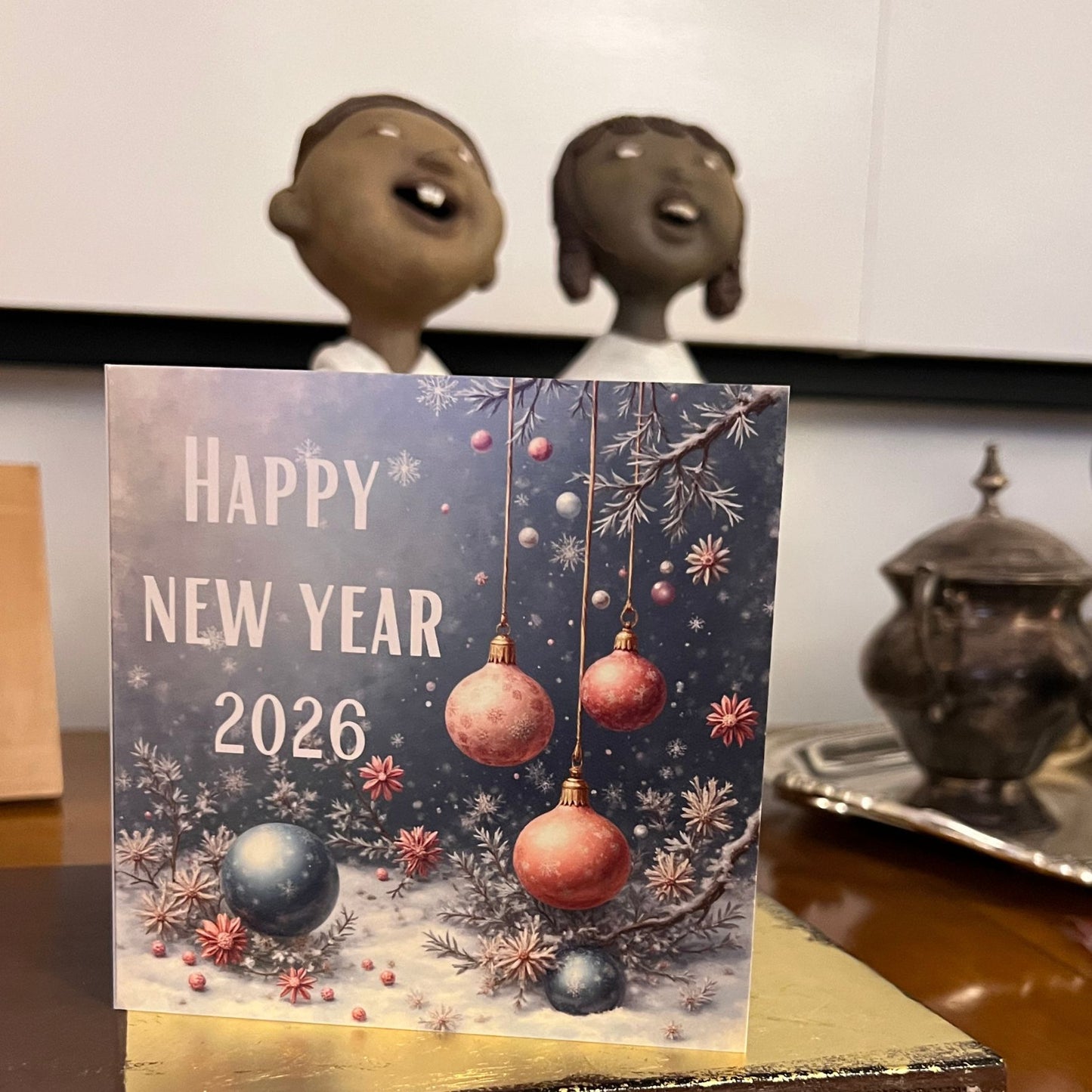 Carte Bonne Année avec video - NFC – design happy new year