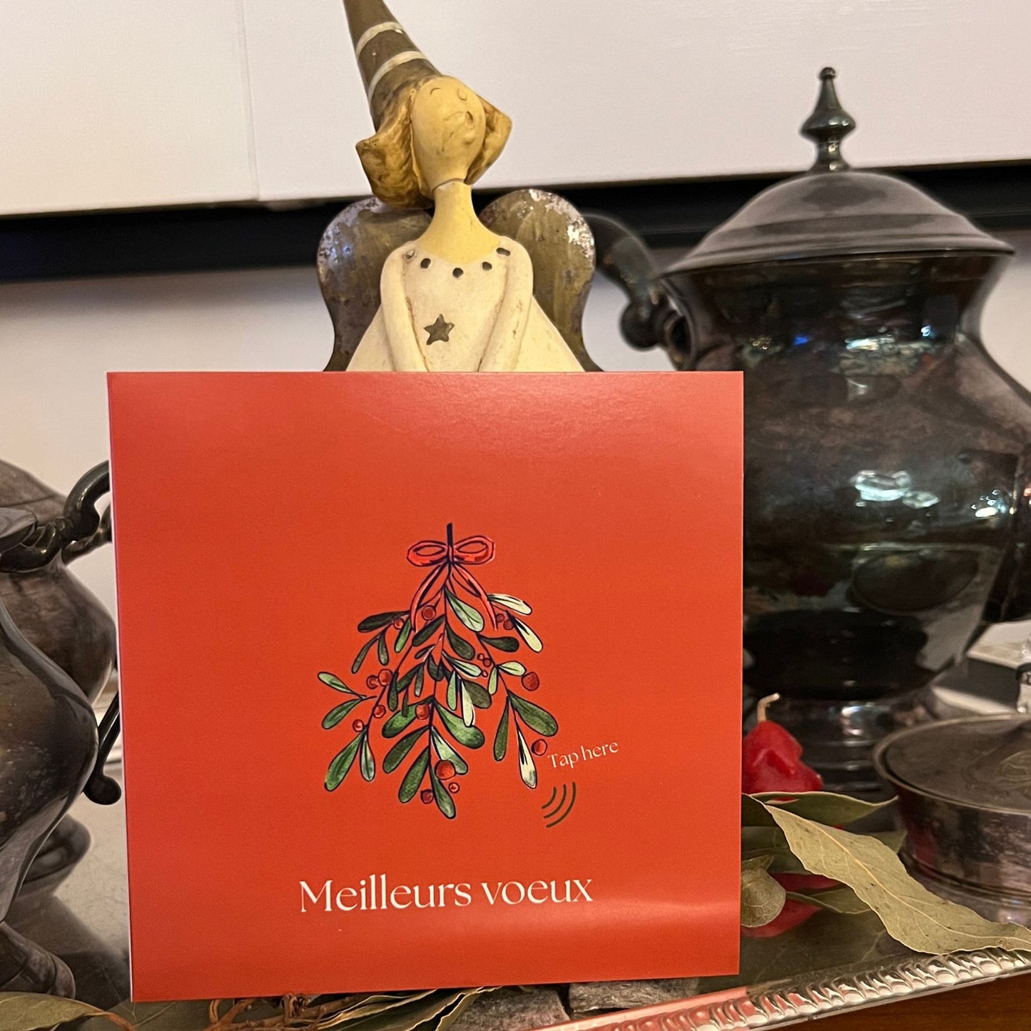 Carte Bonne Année avec video - NFC – design happy new year