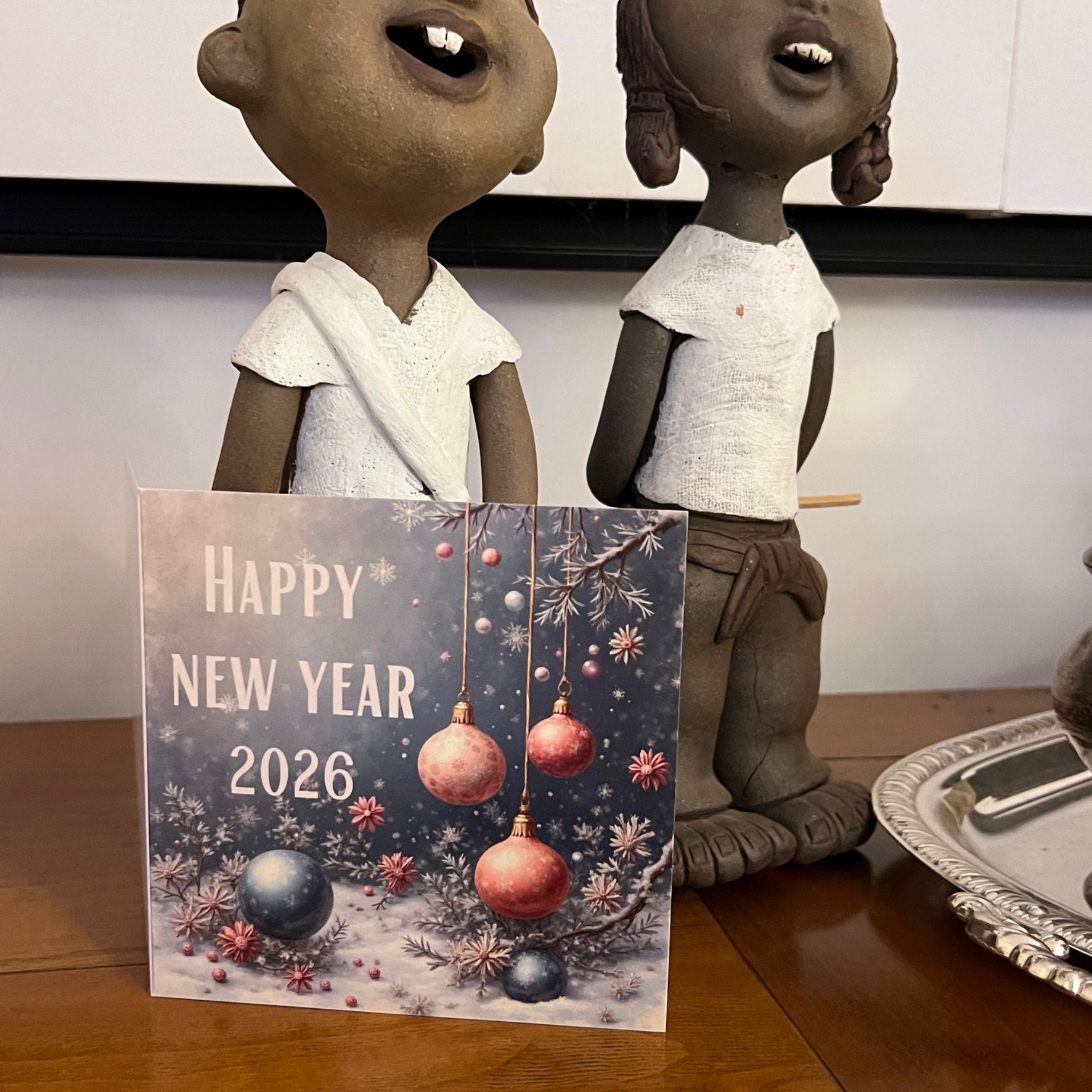 Carte Bonne Année avec video - NFC – design happy new year