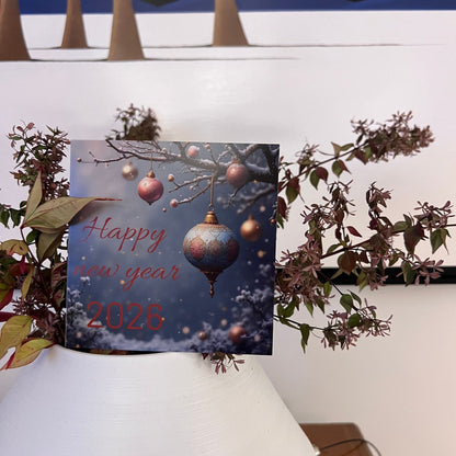 Carte Bonne Année avec video - NFC – design happy new year