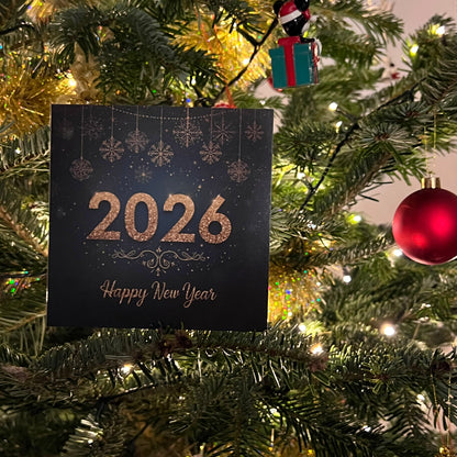 Carte Bonne Année avec video - NFC – design happy new year