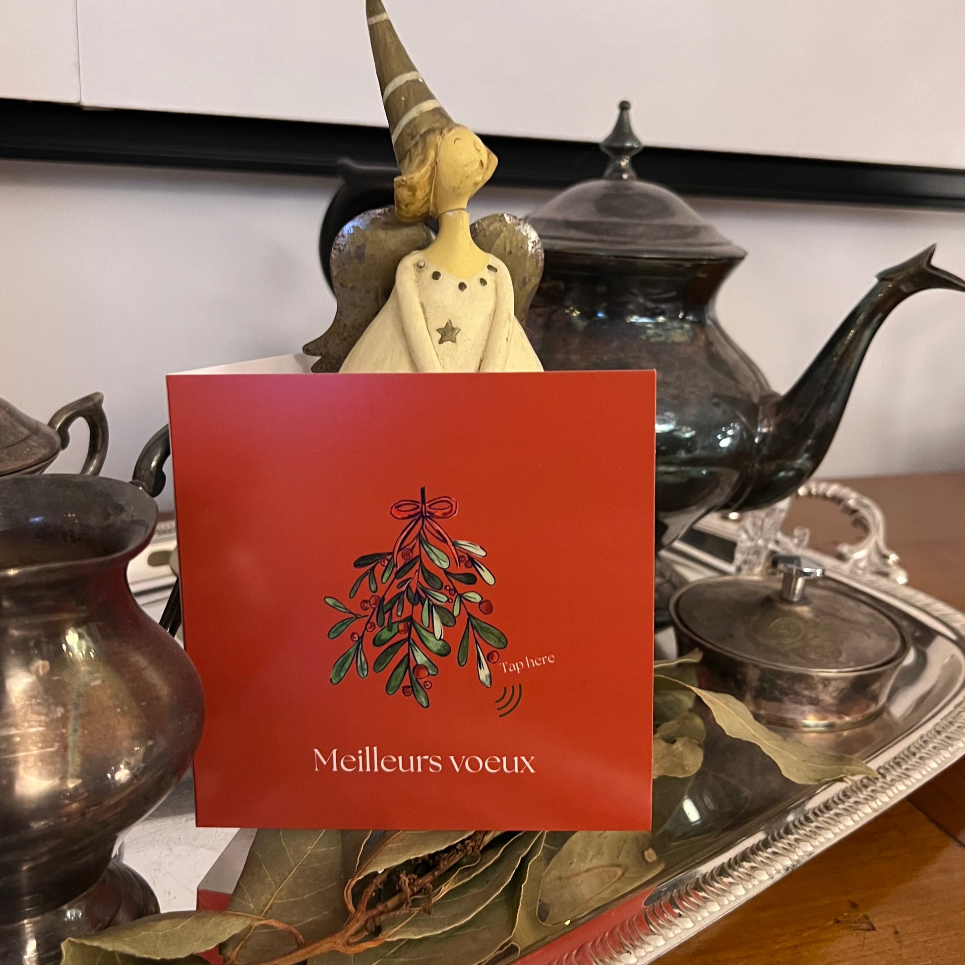 Carte Bonne Année avec video - NFC – design happy new year