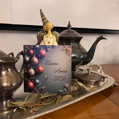 Carte Bonne Année avec video - NFC – design happy new year