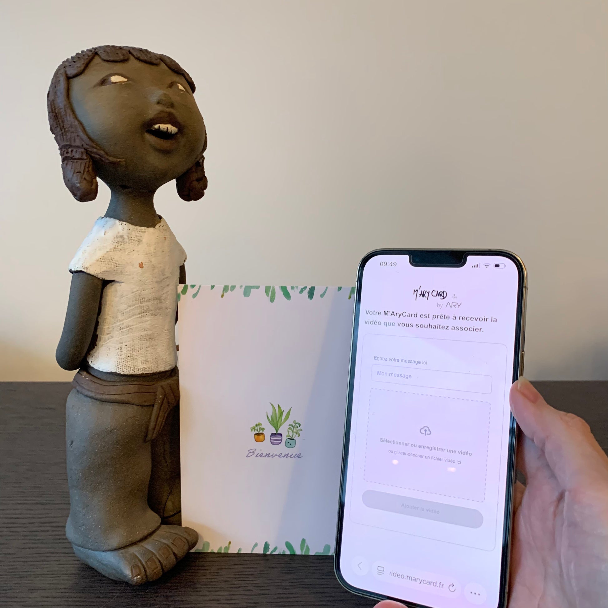 Carte Naissance M’AryCard avec video - NFC - design Inès