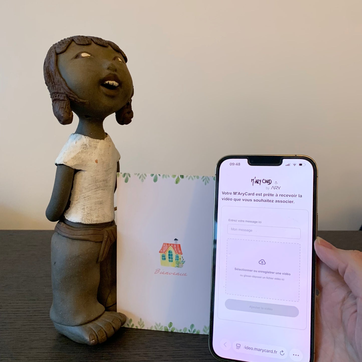 Carte Naissance M’AryCard avec video - NFC - design Inès
