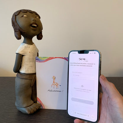 Carte Naissance M’AryCard avec video - NFC - design Inès