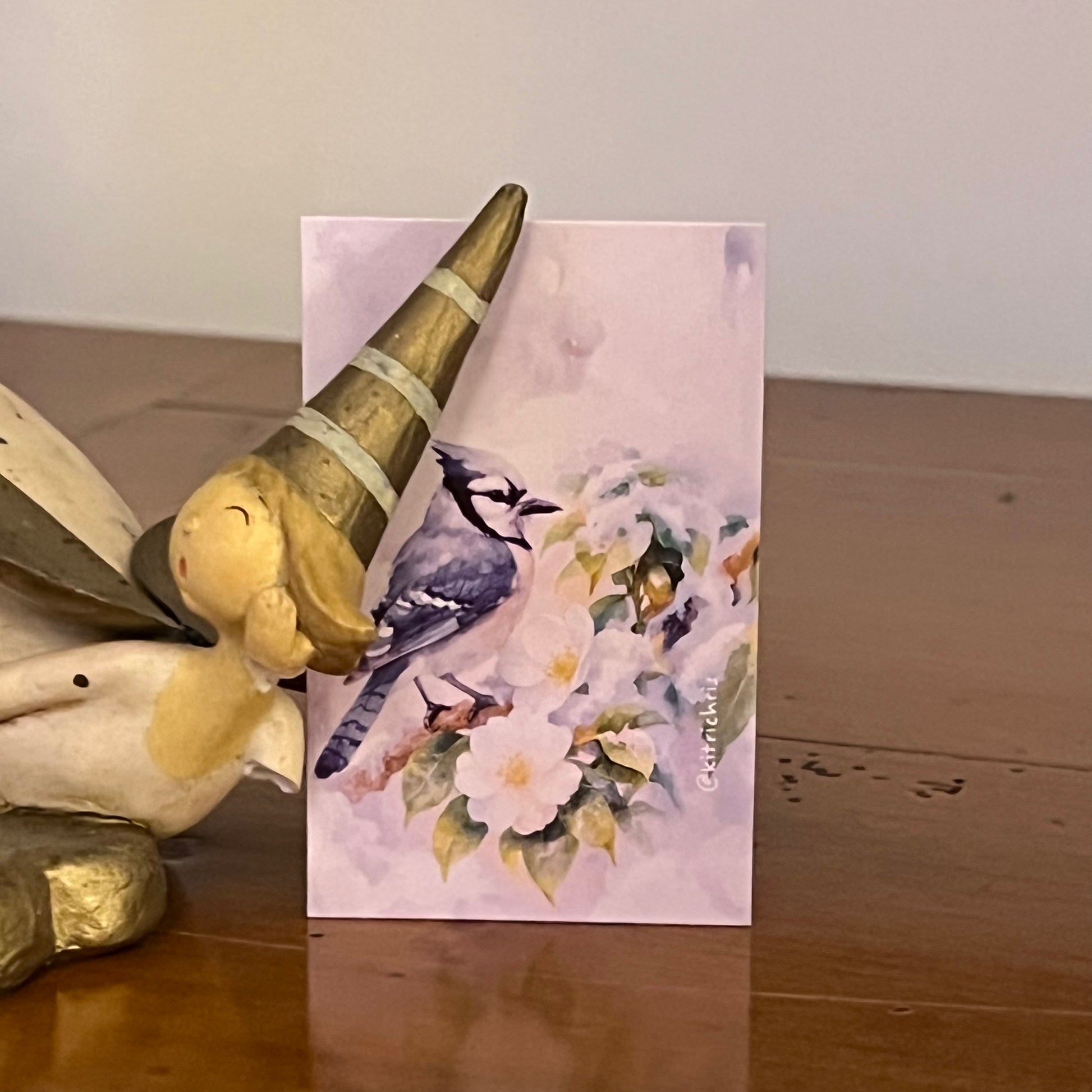 Carte M’AryCard avec video - NFC – design blue jay kitrichris