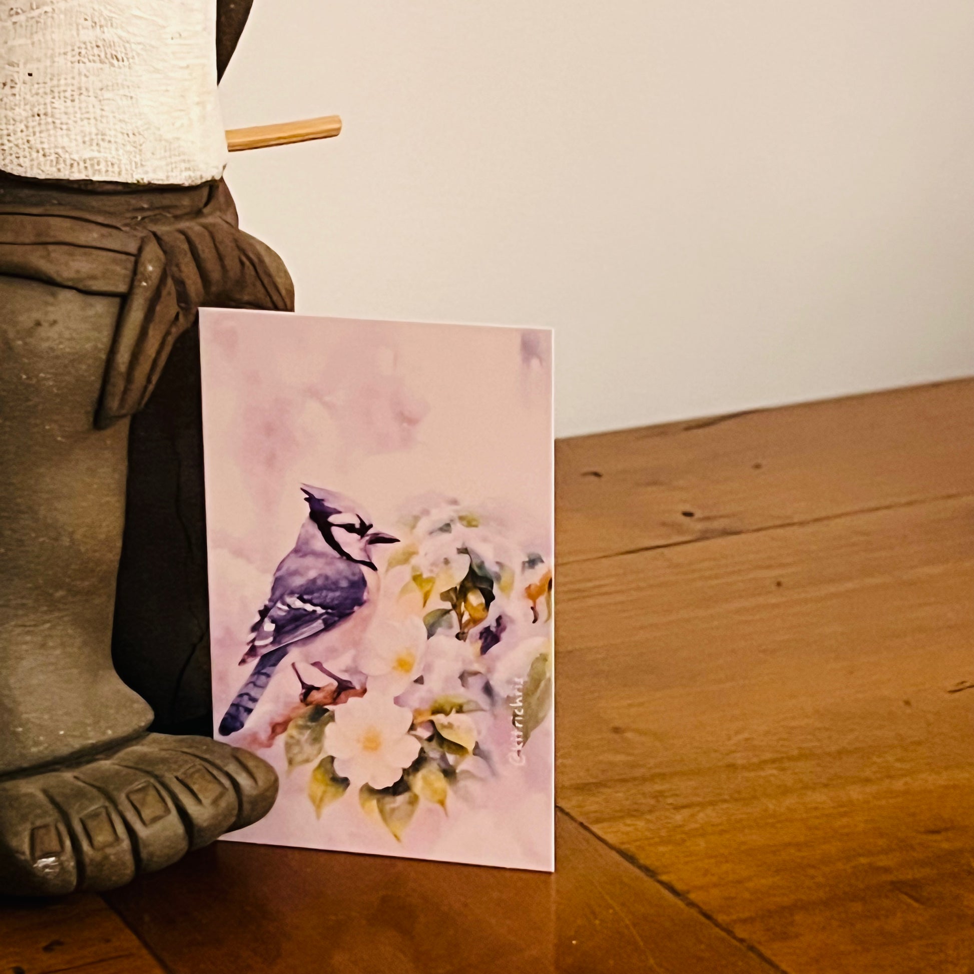 Carte M’AryCard avec video - NFC – design blue jay kitrichris