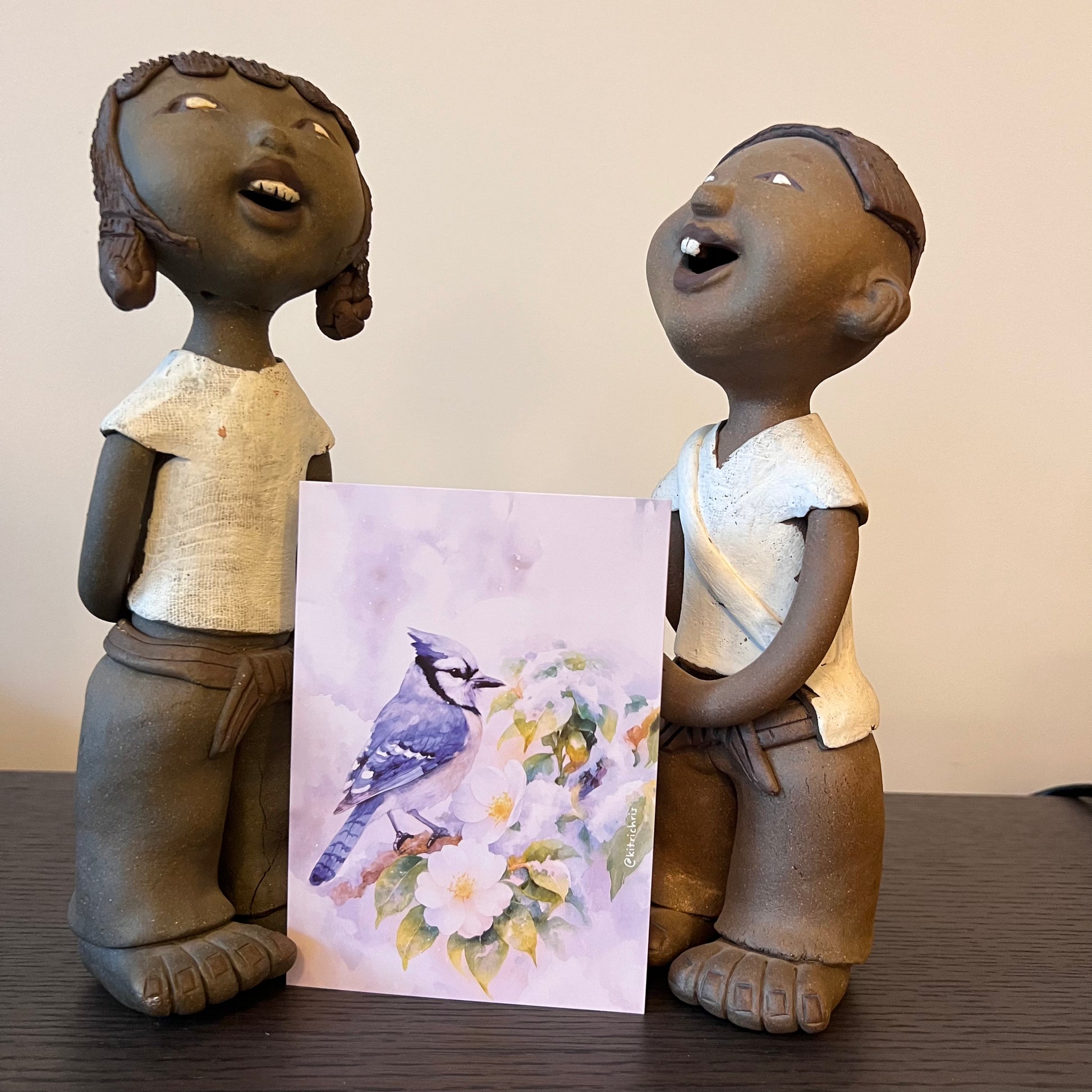 Carte M’AryCard avec video - NFC – design Christelle Richard geai bleu