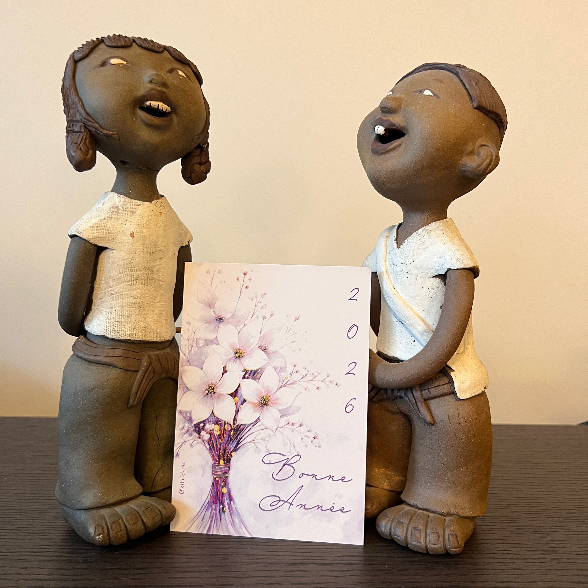 Carte Fêtes M’AryCard avec video - NFC – design bouquet kitrichris