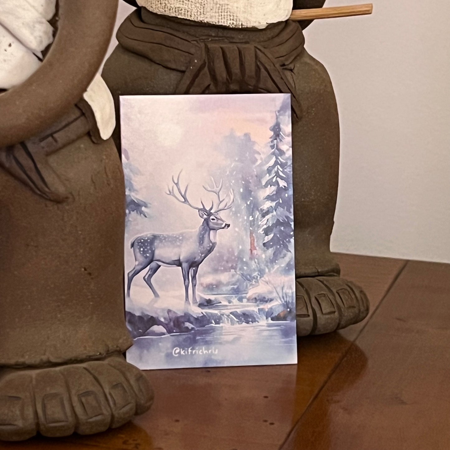 Carte M’AryCard avec video - NFC – design cerf kitrichris