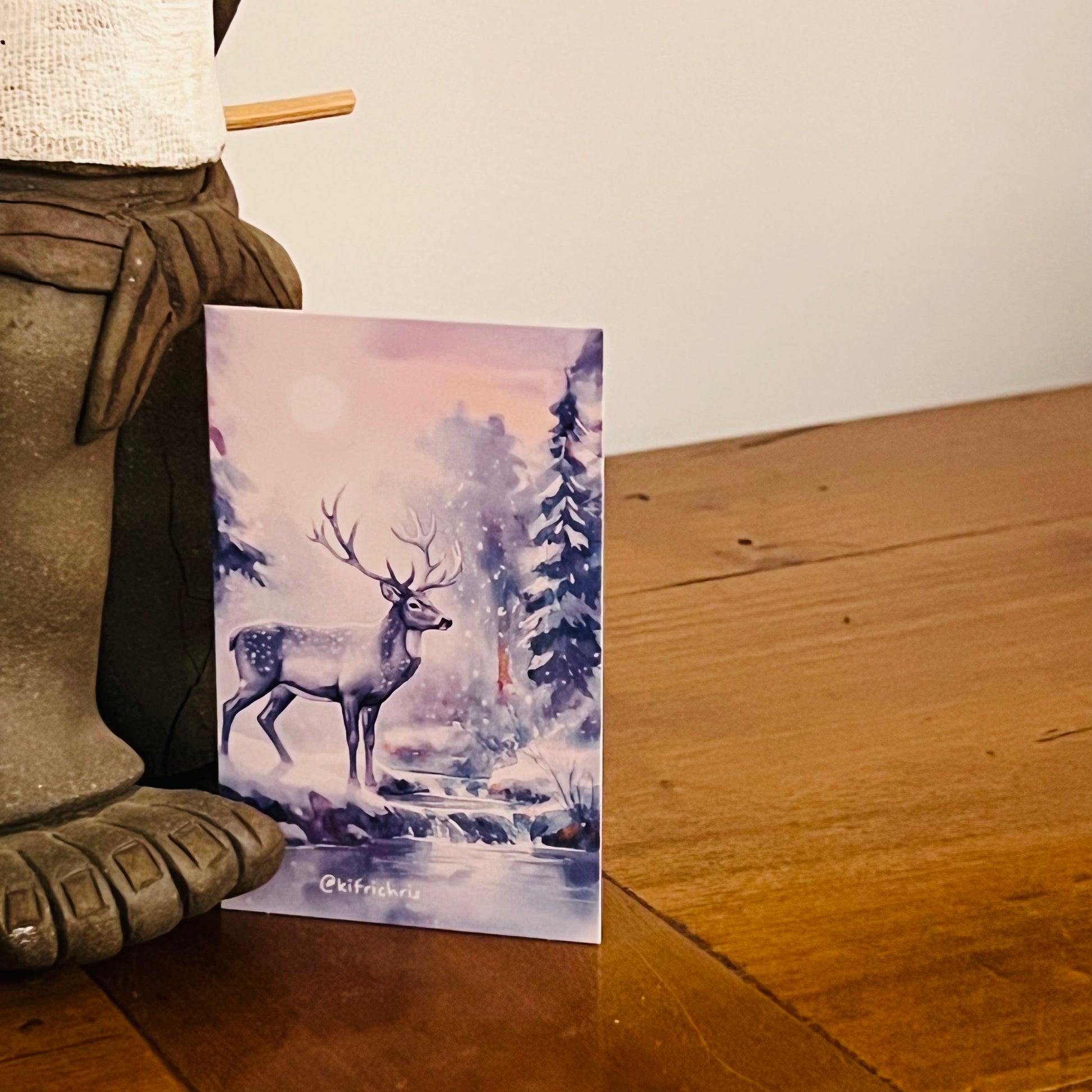 Carte M’AryCard avec video - NFC – design cerf kitrichris