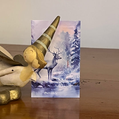 Carte M’AryCard avec video - NFC – design cerf kitrichris