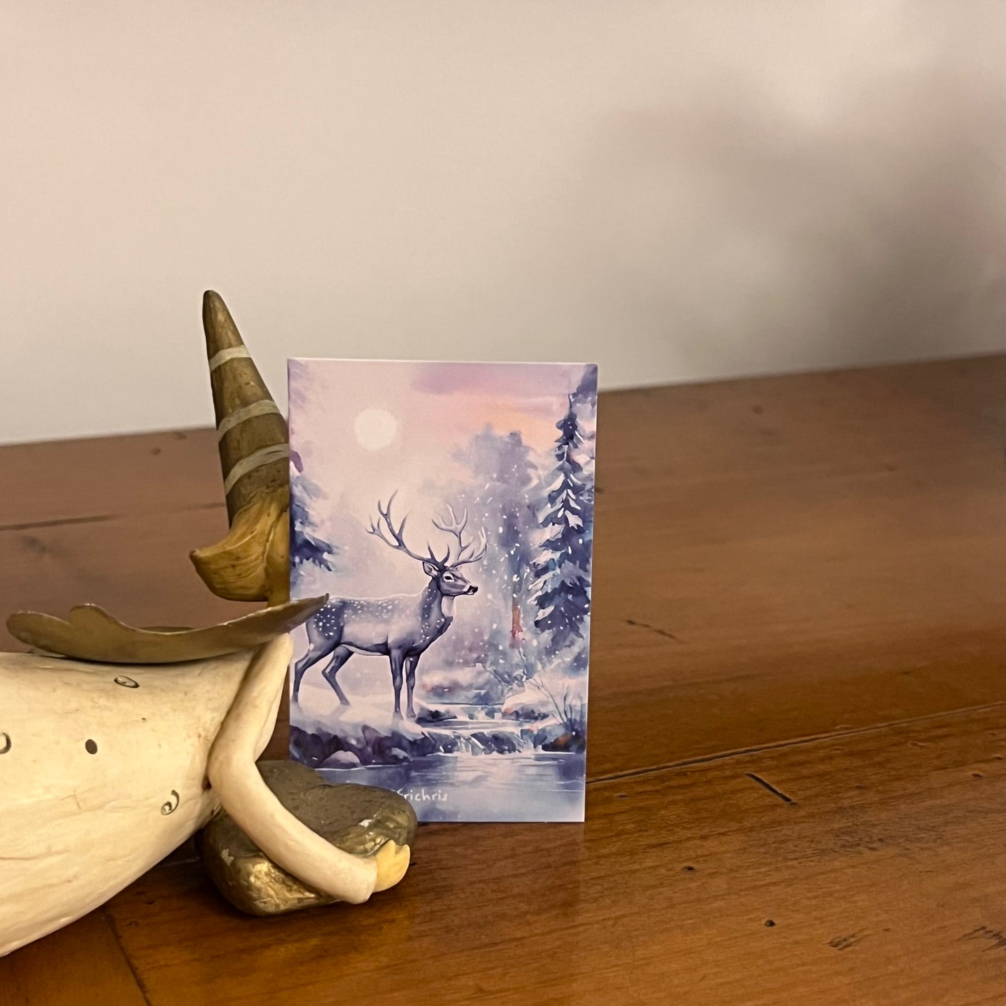 Carte M’AryCard avec video - NFC – design cerf kitrichris