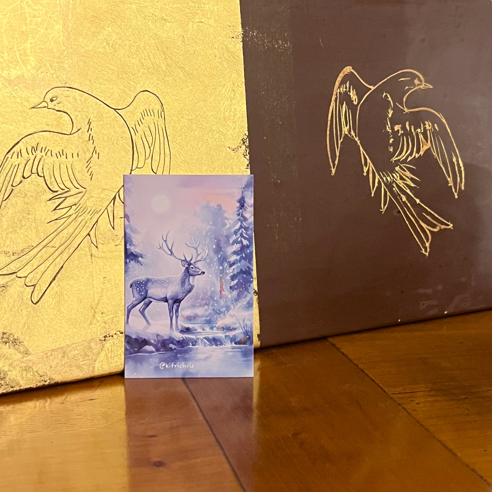 Carte M’AryCard avec video - NFC – design cerf kitrichris