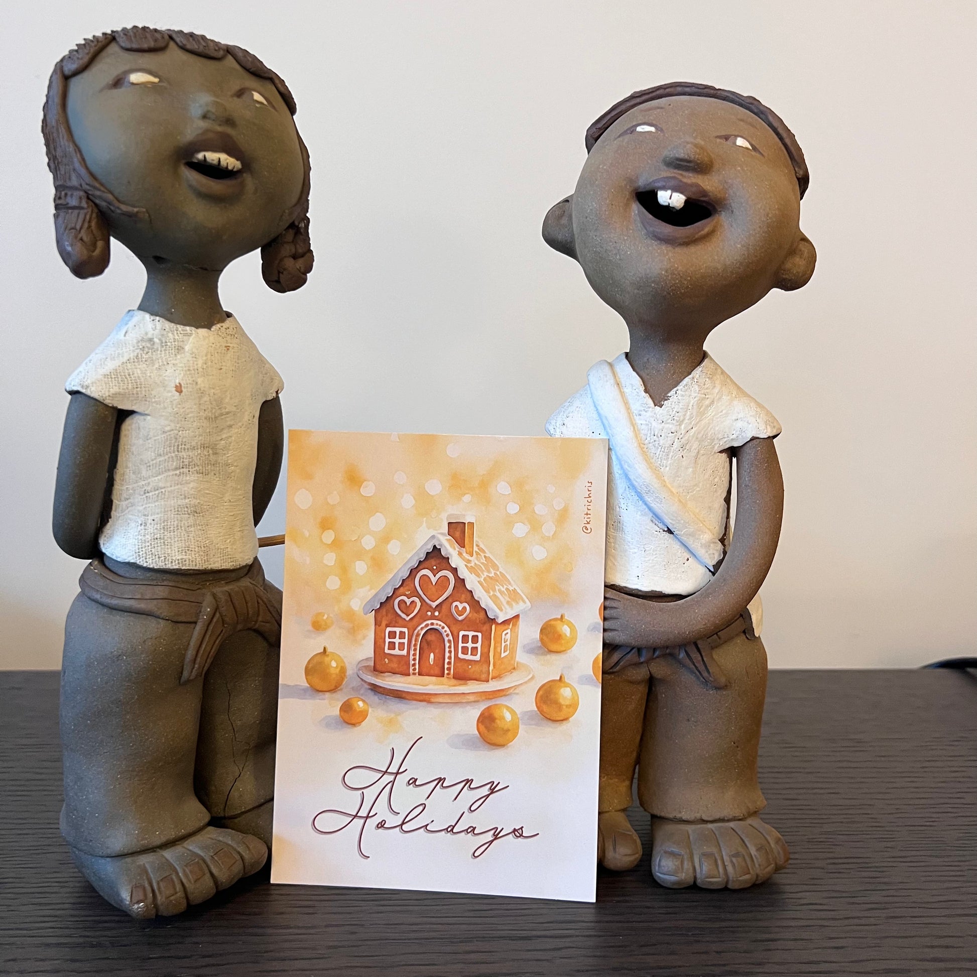 Carte Fêtes M’AryCard avec video - NFC – design Christelle Richard maison pain d'épices