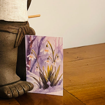 Carte M’AryCard avec video - NFC – design perce-neige kitrichris