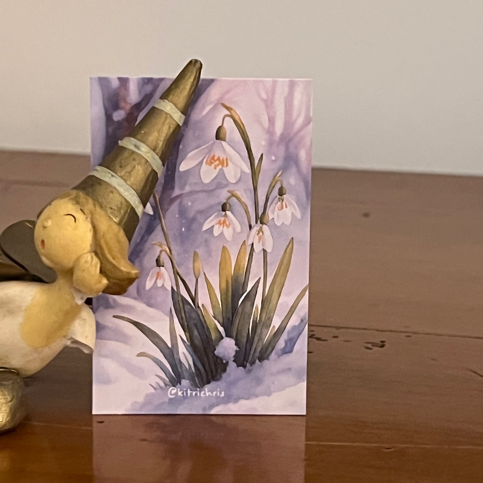 Carte M’AryCard avec video - NFC – design perce-neige kitrichris