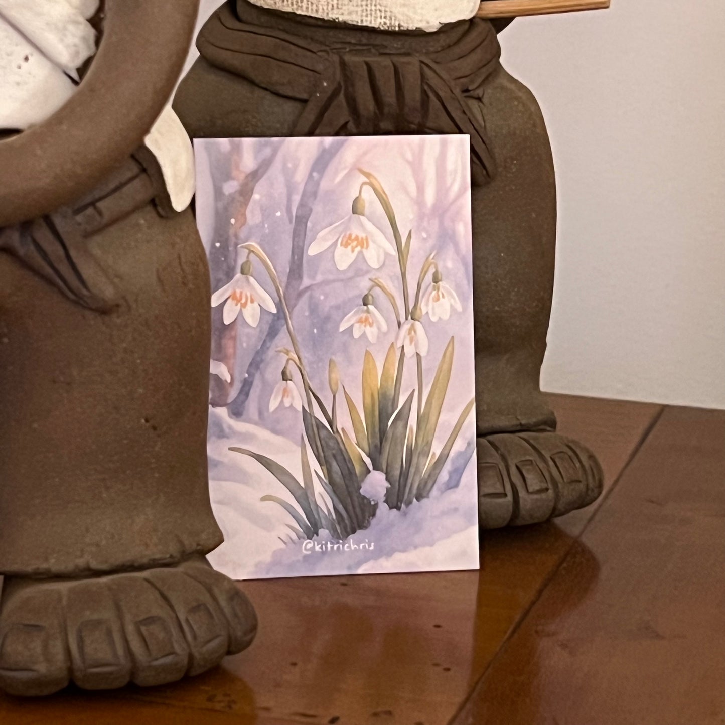 Carte M’AryCard avec video - NFC – design perce-neige kitrichris