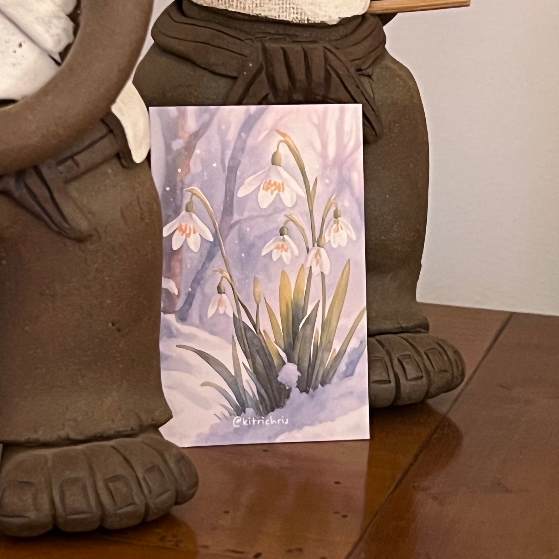 Carte M’AryCard avec video - NFC – design perce-neige kitrichris