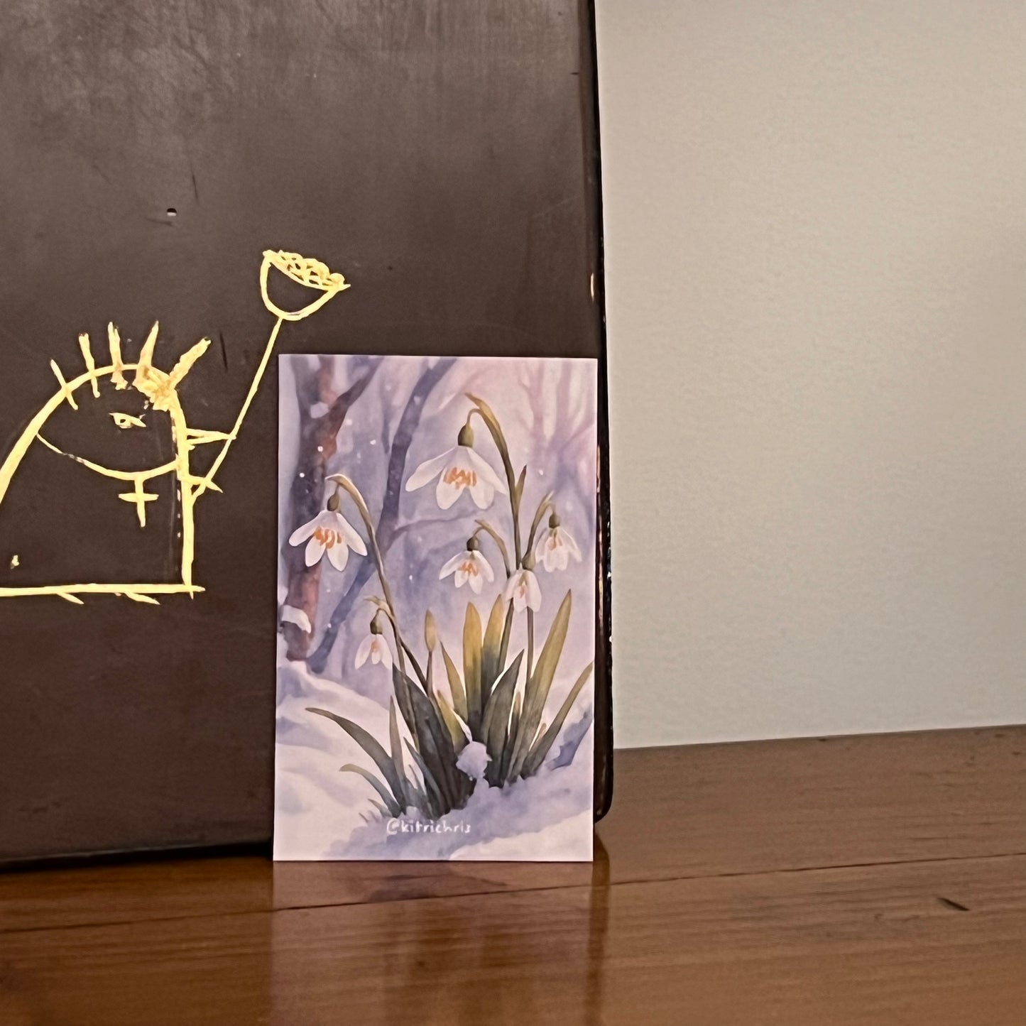 Carte M’AryCard avec video - NFC – design perce-neige kitrichris