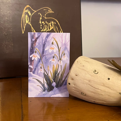 Carte M’AryCard avec video - NFC – design perce-neige kitrichris